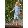 image:imageHurley Baby Boys And Toddler Boys Polo and Shorts 2piece Outfit SetBlue IceStripe