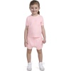 image:imageHurley Baby Boys And Toddler Rib Knit Tshirt and Shorts 2piece Outfit SetSunkissed Melon