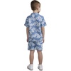 image:imageHurley Baby and Toddler Boys Short Sleeve Button Up Shirt and Shorts 2Piece Outfit SetLight ChambrayWhite