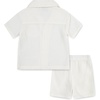 image:imageHurley Baby and Toddler Boys Short Sleeve Button Up Shirt and Shorts 2Piece Outfit SetMarshmallow