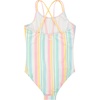 image:imageHurley Girls One Piece SwimsuitPale IvoryMulti Stripe