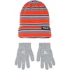 image:imageHurley Kids Beanie and Glove SetCrimson Striped