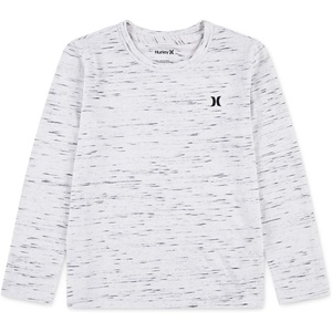 image:imageHurley Boys Boys Long Sleeve Soft Cloud Slub TShirtBlackWhite