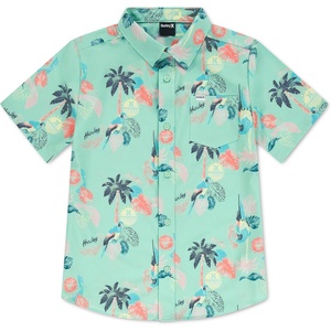 image:imageHurley Boys Boys Woven Button Down ShirtJelly Mint Parrot