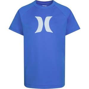 image:imageHurley Boys Icon UPF 50 Rash Guard Swim ShirtSantiago BlueIcon
