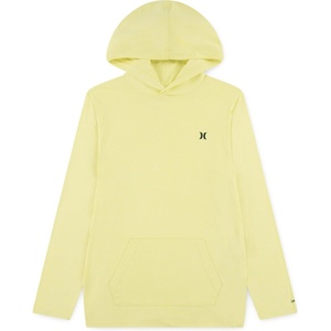 image:imageHurley Boys Long Sleeve Hooded UPF 50 Rash Guard Swim ShirtHeavenly Yellow Heather