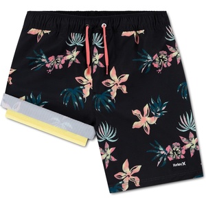 image:imageHurley Boys Pull on Swim TrunksBlackFloral