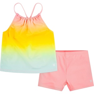 image:imageHurley Girls Boyshort Tankini 2piece SwimsuitPink FlamingoBoyshort