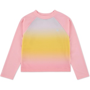 image:imageHurley Girls Long Sleeve Rash Guard ShirtPink Flamingo