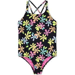 image:imageHurley Girls One Piece SwimsuitBlackMulti Floral
