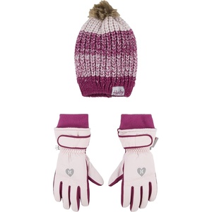 image:imageHurley Kids Beanie and Glove SetArctic Pink