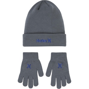 image:imageHurley Kids Beanie and Glove SetDark Grey