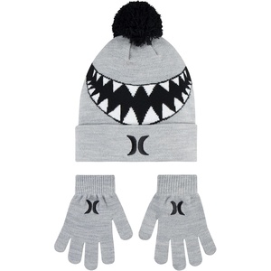image:imageHurley Kids Beanie and Glove SetDark Grey Heather