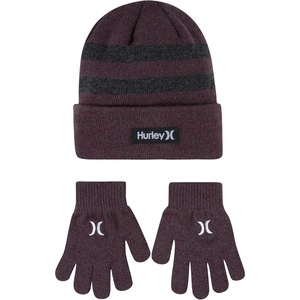 image:imageHurley Kids Beanie and Glove SetDeep Maroon
