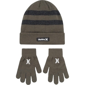 image:imageHurley Kids Beanie and Glove SetOlive