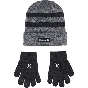 image:imageHurley Kids Beanie and Glove SetWhite
