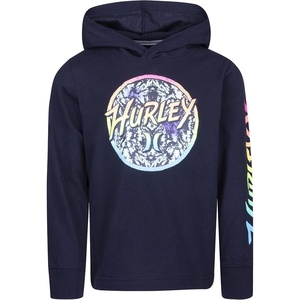 image:imageHurley boys Long Sleeve Hooded Graphic TshirtBlackMulti