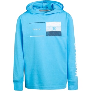 image:imageHurley boys Long Sleeve Hooded Graphic TshirtBlue Lazer