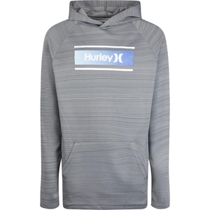 image:imageHurley boys Long Sleeve Hooded Graphic TshirtCool Grey Heather