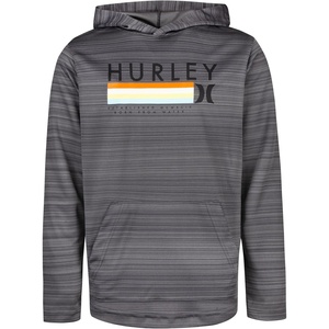 image:imageHurley boys Long Sleeve Hooded Graphic TshirtDark Grey Heather