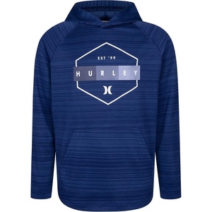 image:imageHurley boys Long Sleeve Hooded Graphic TshirtNight Force Heather