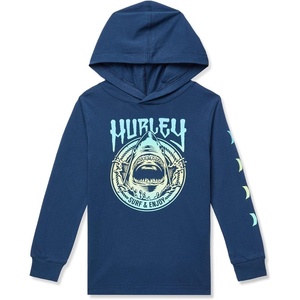 image:imageHurley boys Long Sleeve Hooded Graphic TshirtNight ForceOmbre