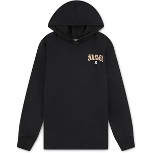 image:imageHurley boys Long Sleeve Hooded Graphic TshirtObsidian Black