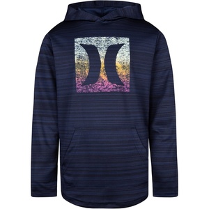 image:imageHurley boys Long Sleeve Hooded Graphic TshirtObsidian Heather