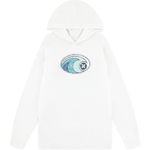 image:imageHurley boys Long Sleeve Hooded Graphic TshirtWhite