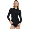 image:imageHurley Rash Guard for Women Full Zip Zip Up Long Sleeve Swim Shirts for Women Surfing Top UPF 50 SPF Sun amp UV ProtectionBlack