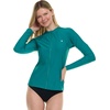 image:imageHurley Rash Guard for Women Full Zip Zip Up Long Sleeve Swim Shirts for Women Surfing Top UPF 50 SPF Sun amp UV ProtectionEmerald
