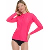 image:imageHurley Rash Guard for Women Full Zip Zip Up Long Sleeve Swim Shirts for Women Surfing Top UPF 50 SPF Sun amp UV ProtectionMelon