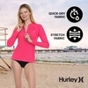 image:imageHurley Rash Guard for Women Full Zip Zip Up Long Sleeve Swim Shirts for Women Surfing Top UPF 50 SPF Sun amp UV ProtectionMelon