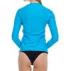 image:imageHurley Rash Guard for Women Full Zip Zip Up Long Sleeve Swim Shirts for Women Surfing Top UPF 50 SPF Sun amp UV ProtectionTurquoise