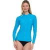 image:imageHurley Rash Guard for Women Full Zip Zip Up Long Sleeve Swim Shirts for Women Surfing Top UPF 50 SPF Sun amp UV ProtectionTurquoise