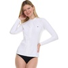 image:imageHurley Rash Guard for Women Full Zip Zip Up Long Sleeve Swim Shirts for Women Surfing Top UPF 50 SPF Sun amp UV ProtectionWhite