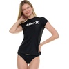 image:imageHurley Rash Guard for Women Short Sleeve Swim Shirts for Women Rashguard UPF 50 SPF amp UV ProtectionBlack