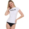 image:imageHurley Rash Guard for Women Short Sleeve Swim Shirts for Women Rashguard UPF 50 SPF amp UV ProtectionWhite