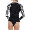 image:imageHurley Rash Guard for Women Womens Rash Guard Long Sleeve Shirts Rashguard Swim Shirt Women UPF 50 SPF amp UV ProtectionBlackWhite Multi