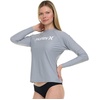 image:imageHurley Rash Guard for Women Womens Rash Guard Long Sleeve Shirts Rashguard Swim Shirt Women UPF 50 SPF amp UV ProtectionSilver