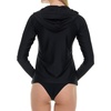 image:imageHurley Rash Guard for Women with Hood Long Sleeve Hoodie Swim Shirts for Women Quick Dry UPF 50 SPF Sun amp UV ProtectionBlack