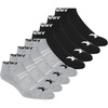 image:imageHurley Mens 8 Pack Sport Cushioned Low Cut SocksLight Grey HeatherBlack