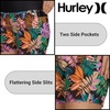 image:imageHurley 57 High Waisted Swim Shorts Women Board Shorts with Pockets amp Inner Liner Quick Dry Swim Trunk UPF 50KauaiwalkBlack