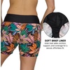 image:imageHurley 57 High Waisted Swim Shorts Women Board Shorts with Pockets amp Inner Liner Quick Dry Swim Trunk UPF 50KauaiwalkBlack