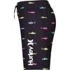 image:imageHurley Boys Printed Pull on Swim TrunksBlack Shark Print
