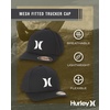 image:imageHurley Mens Baseball Cap  Laguna Icon Mesh Stretch Trucker Hat with Curved Brim  Lightweight Breathable Fitted Hats for MenBlackWhite Logo