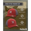 image:imageHurley Mens Baseball Cap  Laguna Icon Mesh Stretch Trucker Hat with Curved Brim  Lightweight Breathable Fitted Hats for MenNoble Red