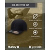 image:imageHurley Mens Baseball Cap  Lightweight Curved Bill H2O Dri Fitted Caps for MenBlack