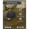 image:imageHurley Mens Baseball Cap  Lightweight Curved Bill H2O Dri Fitted Caps for MenBlack Heather