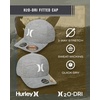 image:imageHurley Mens Baseball Cap  Lightweight Curved Bill H2O Dri Fitted Caps for MenDark Smoke Grey
